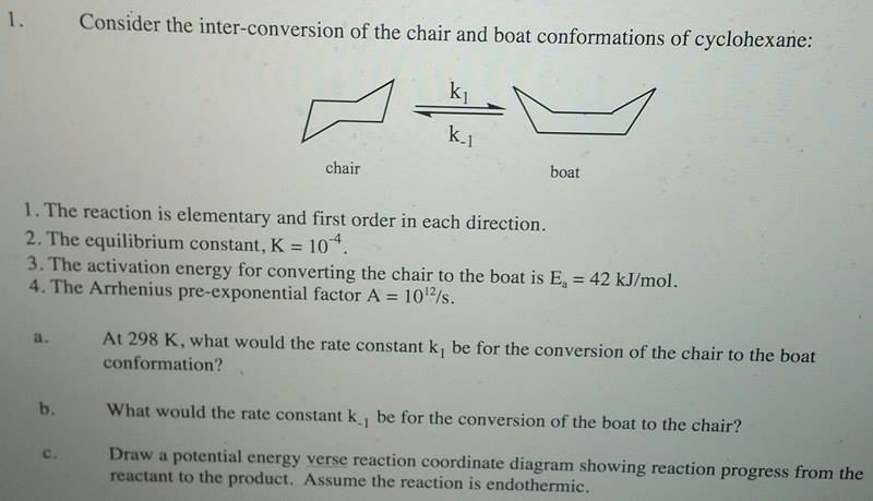 Solved Consider The Inter Conversion Of The Chair And Boa