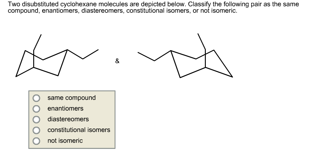 isomers of cyclohexane