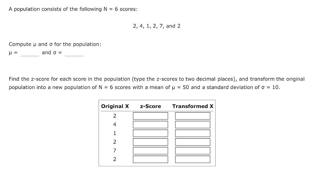 Solved For Each Of The Following Identify The Exam Score Chegg Com
