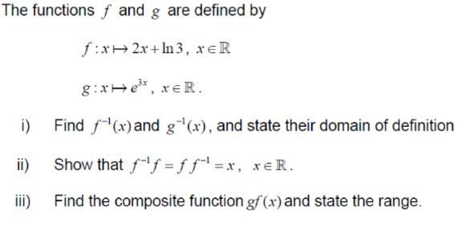 The Functions F And G Are Defined By Find F X And Chegg Com