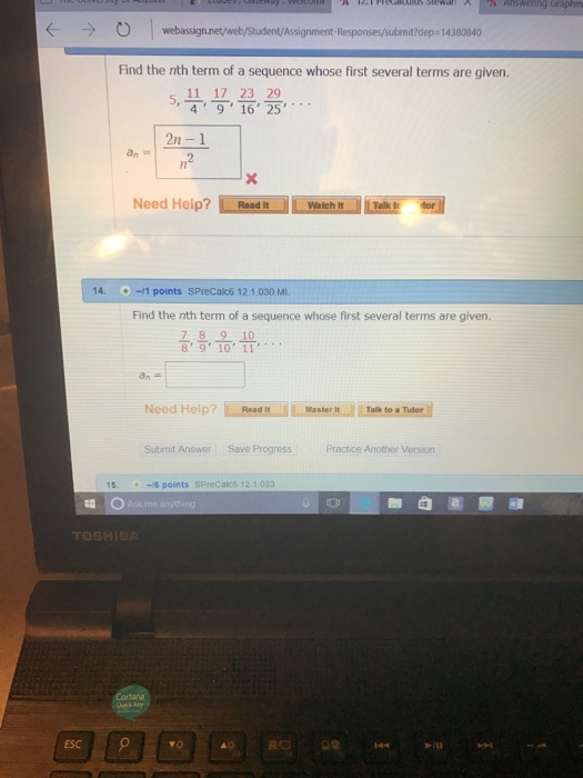 find the nth term of the sequence 2 5 10 17