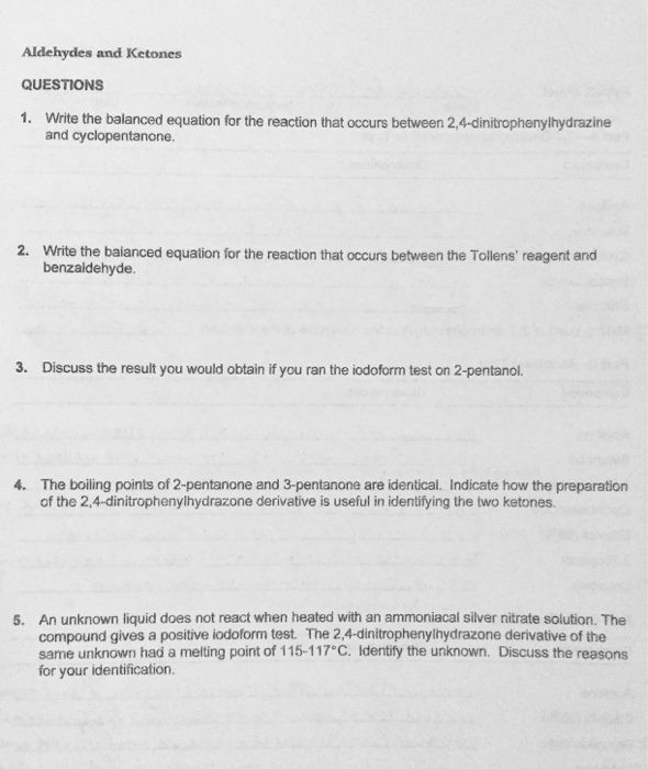 Write a balanced equation of tollens reagent with benzaldehyde image