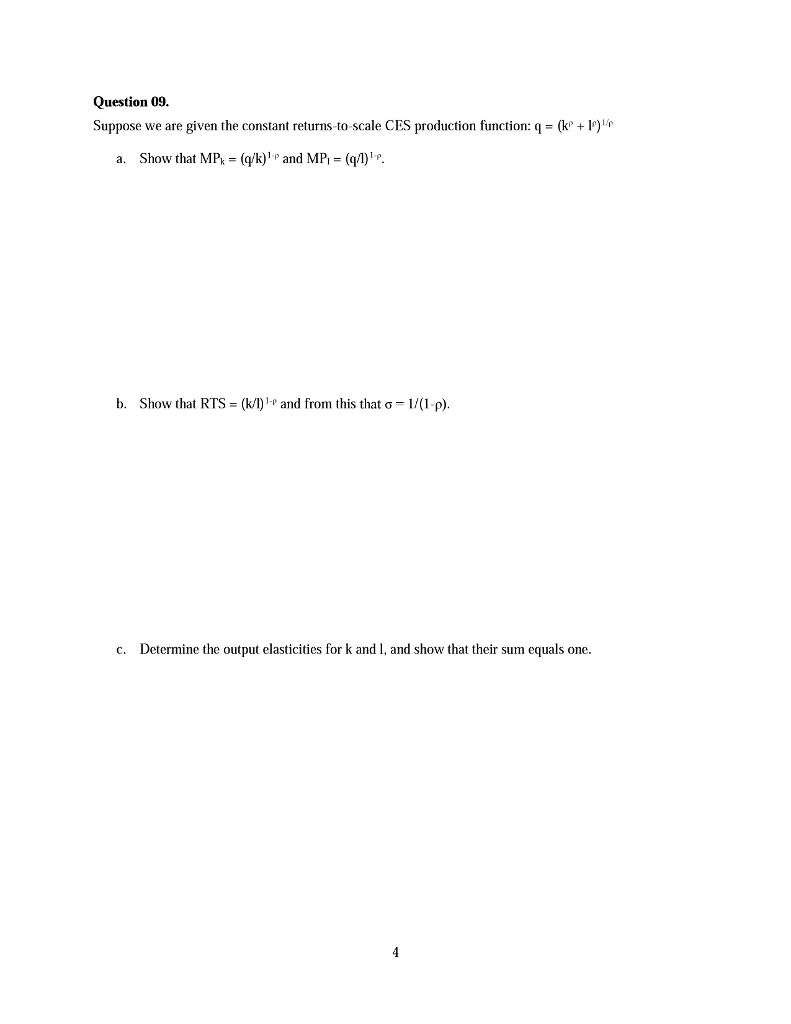 Question 09 Suppose We Are Given The Constant Chegg Com