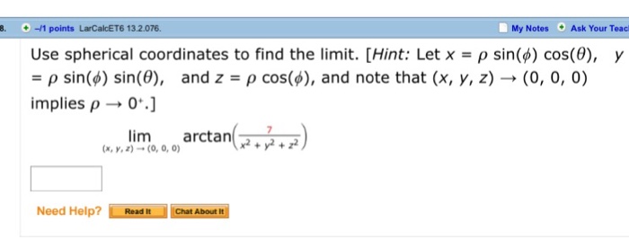 Solved Find The Indicated Limit By Using The Limits S An Chegg Com