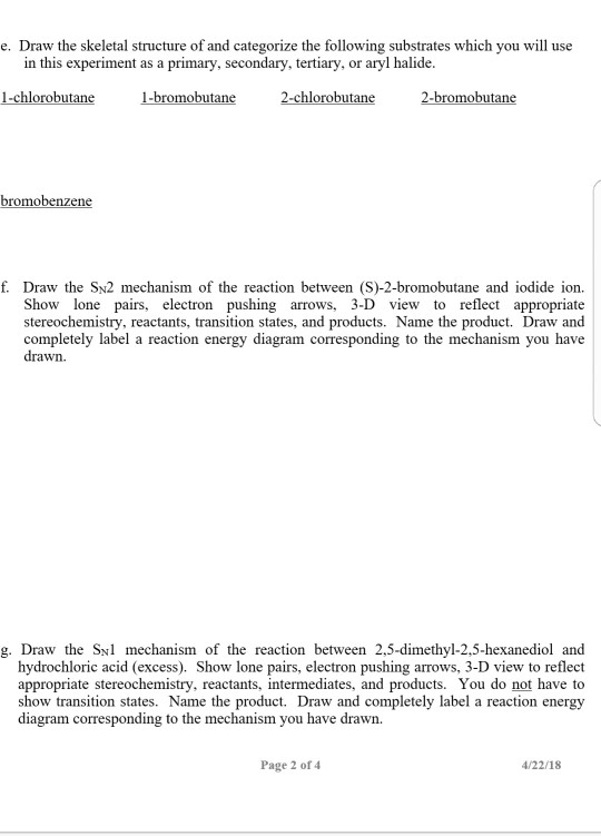 Studying Sn1 And Sn2 Reactions Nucleophilic Substitution Lab Report 60+ Pages Summary [1.6mb] - Latest Update 