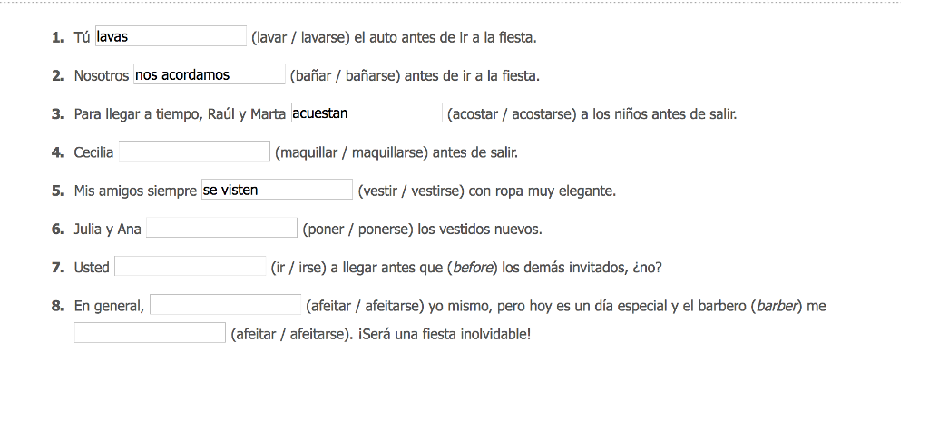 Solved: Tu Lavas (lavar/lavarse) El Auto Antes De Ir A La Solved: Tu Lavas (lavar/lavarse) El Auto Antes De Ir A La