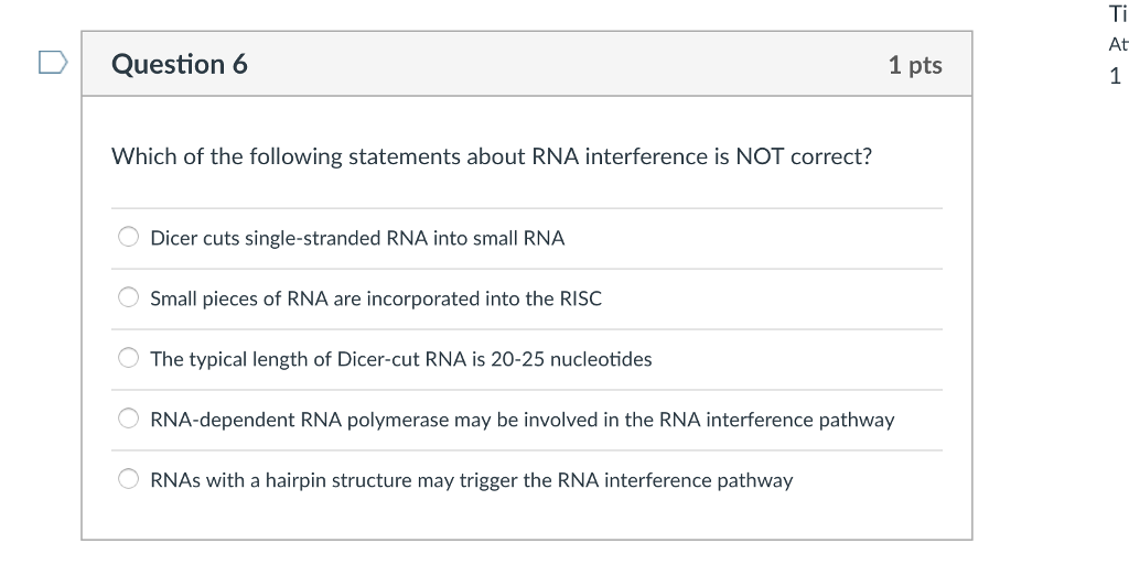 Solved Which Of The Following Statements About Rna | Chegg.com Solved Which Of The Following Statements About Rna | Chegg.com