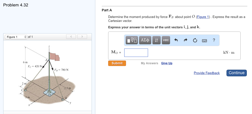 Solved Part A Determine The Moment Produced By Force Fb A Chegg Com