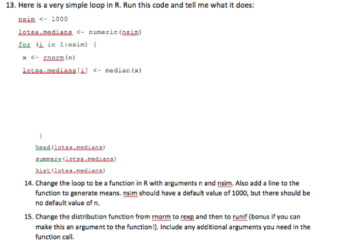 for loop in r code