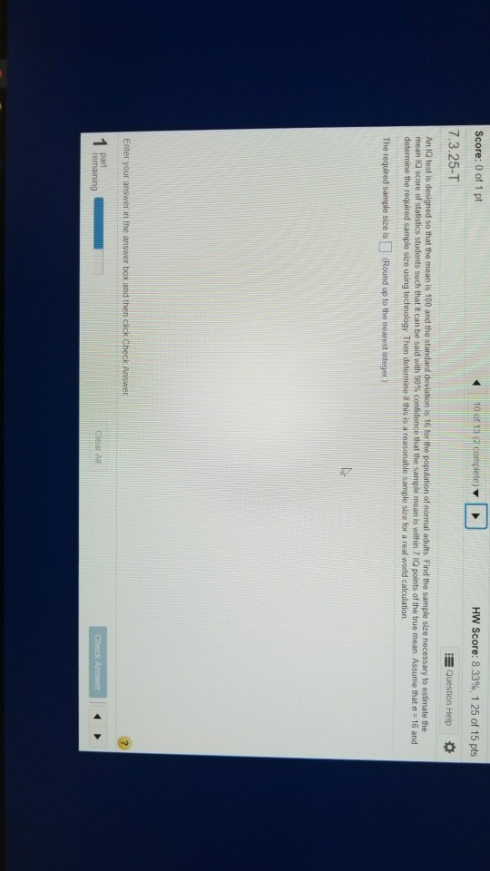 Solved An Iq Test Is Designed So That The Mean Is 100 And Chegg Com
