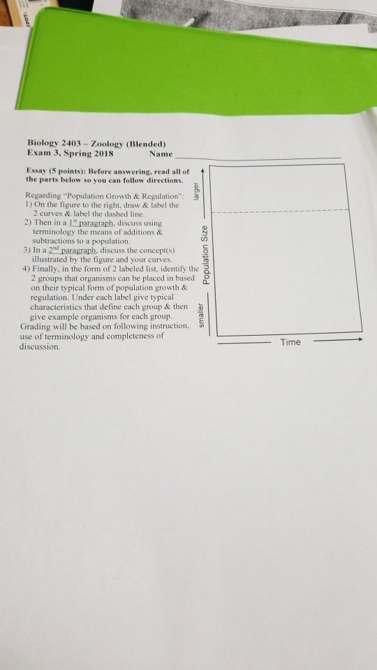 - 2403 Zoology Exam 20 Solved: Spring 3, Biology (Blended) ...