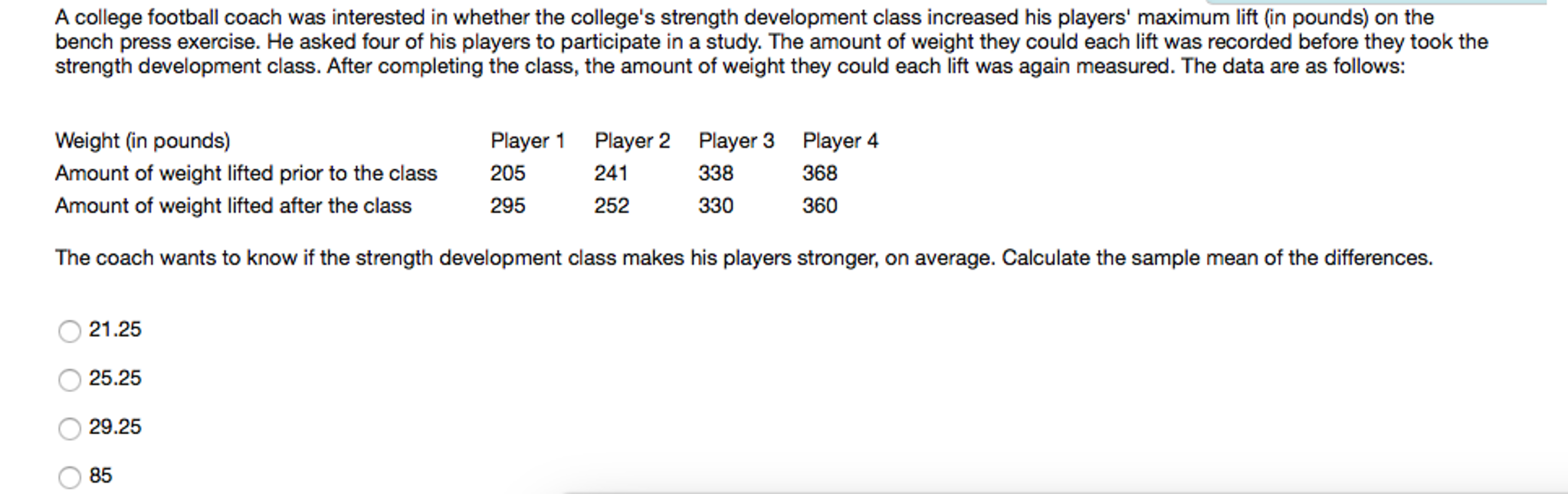 Solved A College Football Coach Was Interested In Whether