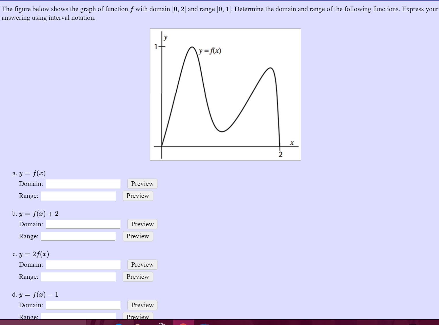 The Figure Below Shows The Graph Of Function F With Chegg Com
