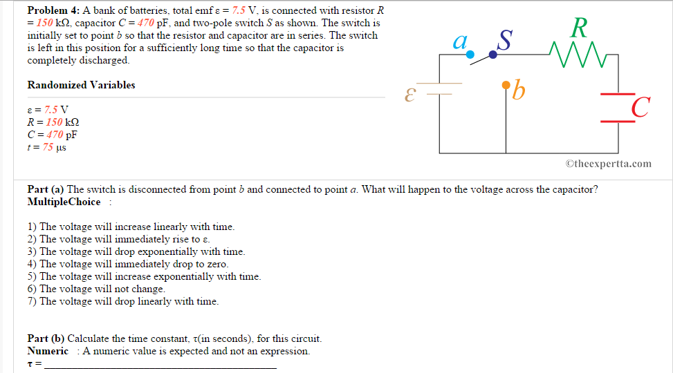 Solved Problem 4 A Bank Of Batteries. Total Emf ε = 7.5