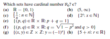 Solved Which Sets Have Cardinal Number N C D 2 Xen Chegg Com