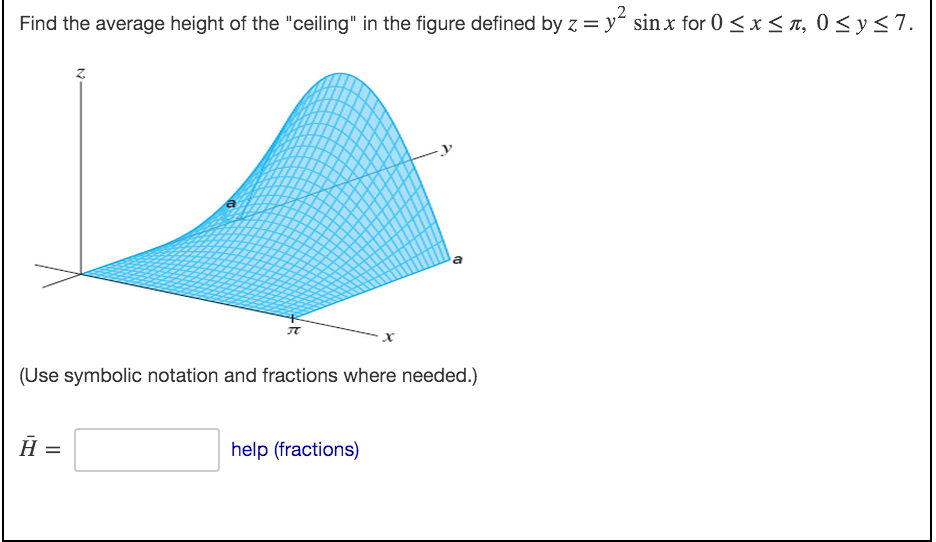 Solved Find The Average Height Of The Ceiling In The Fi