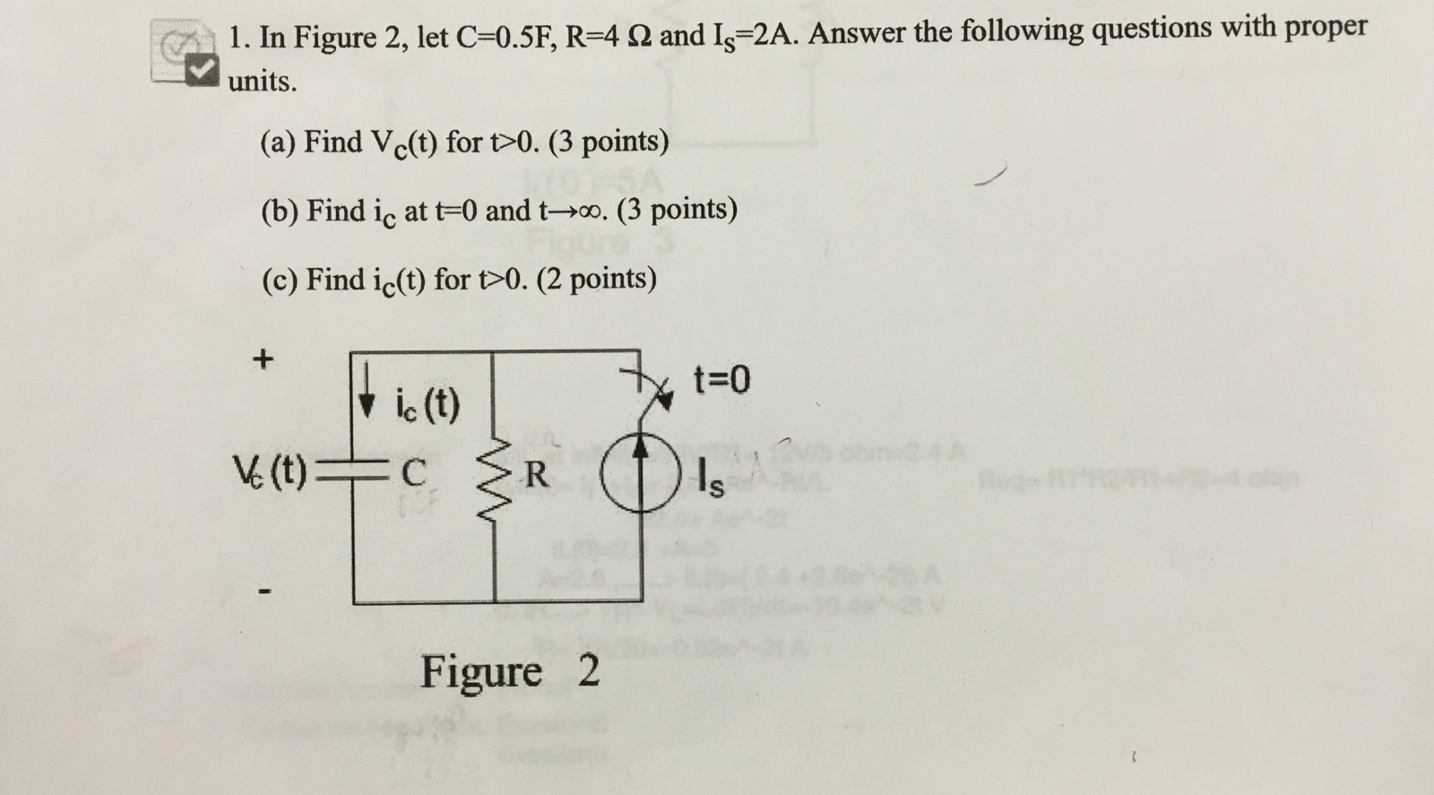 Solved In The Figure Let C 0 5f R 4 And Is 2a Answe Chegg Com