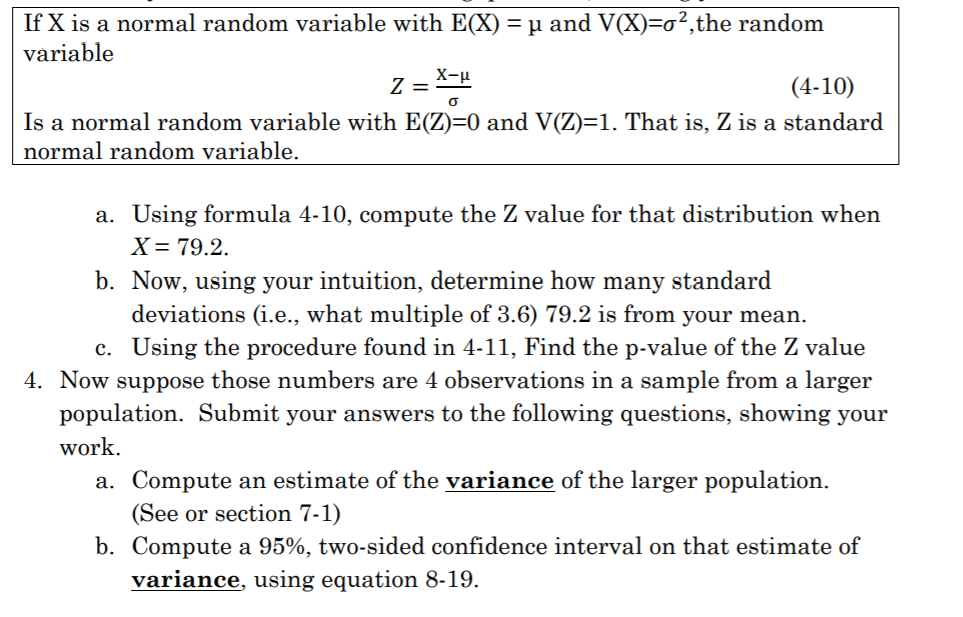 If X Is A Normal Random Variable With E X Mu An Chegg Com
