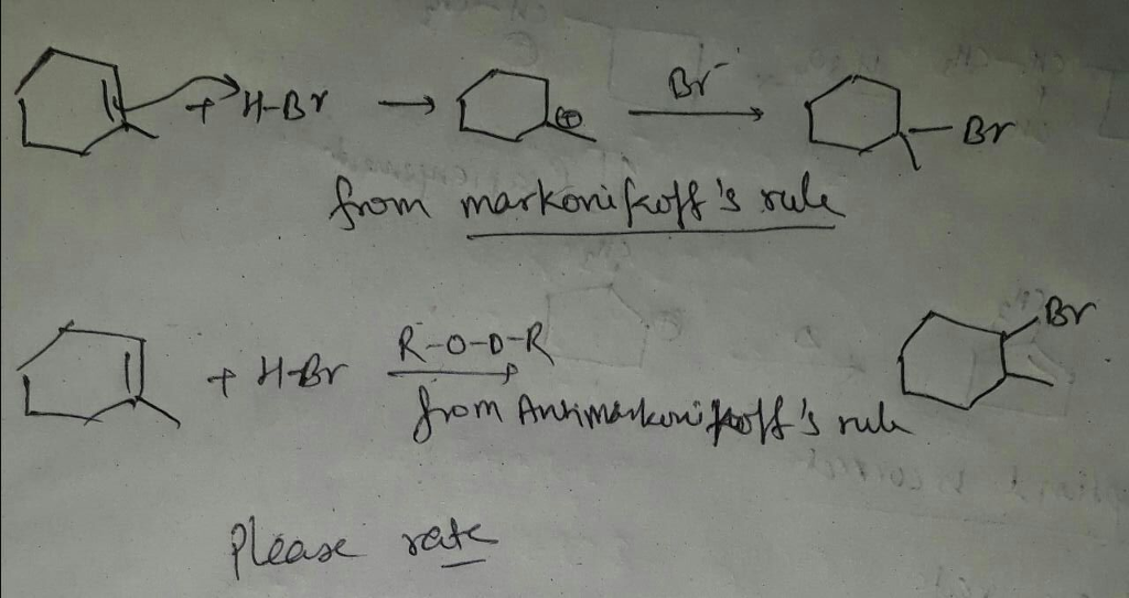 Question & Answer: Provide complete mechanisms for the following reactions. Then explain why different products..... 1
