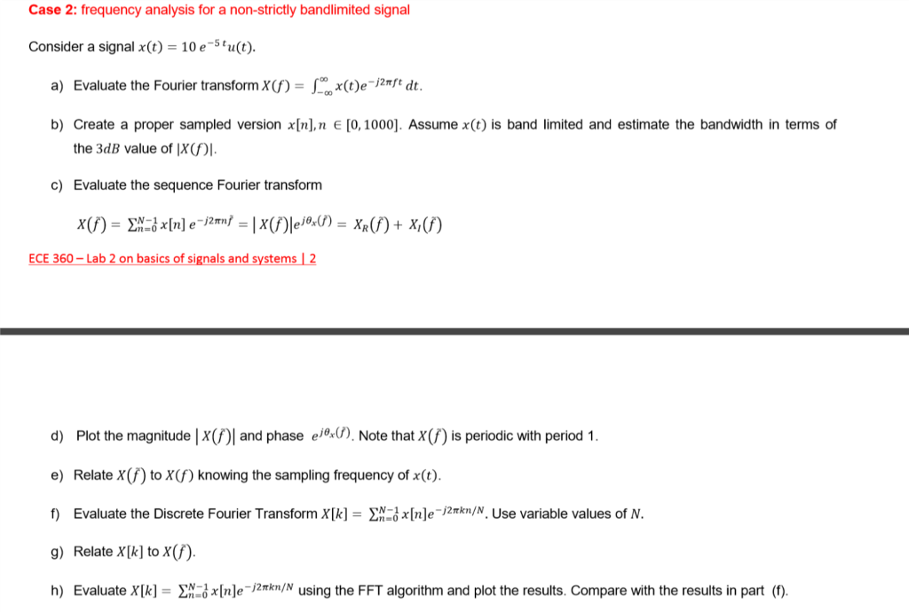 Solved Consider A Signal X T 10e 5t U T Evaluate The Chegg Com