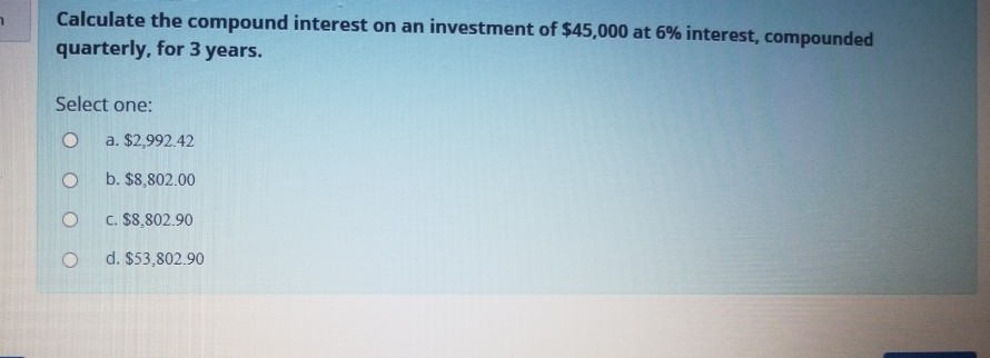 Compound interest formula quarterly image