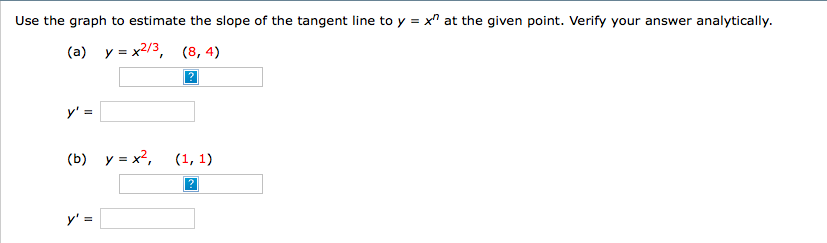 Use The Graph To Estimate The Slope Of The Tangent Chegg Com