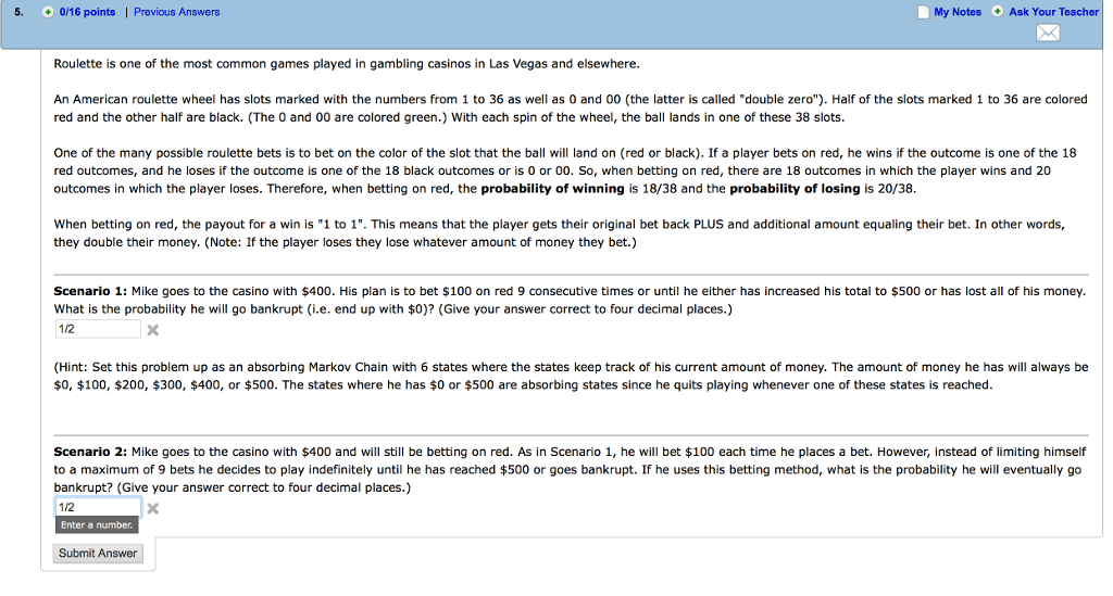 Slot machine vs roulette winning probability numbers