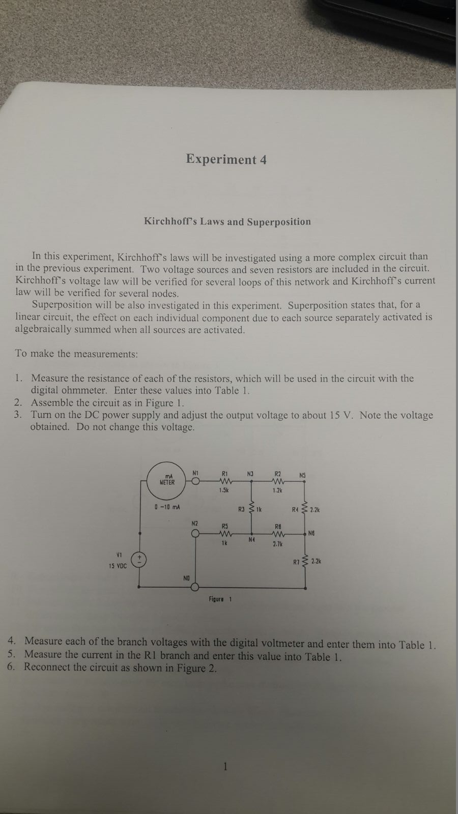 In Your Report Ment On How Kirchhoff S Voltage Chegg 