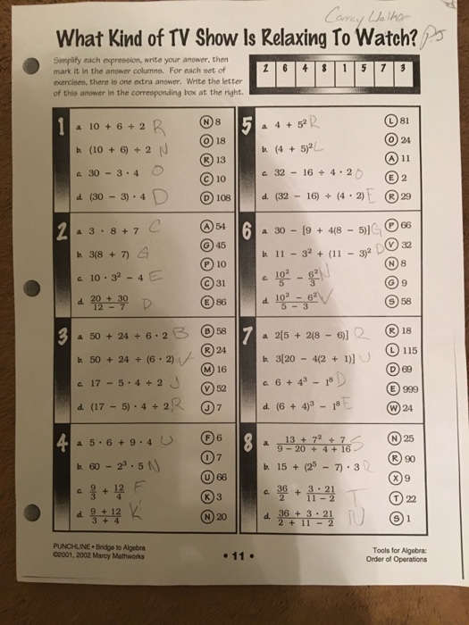 Cryptic quiz answer key