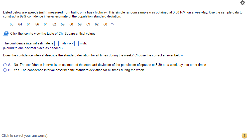 Solved Listed Below Are Speeds Mi H Measured From Traff Chegg Com