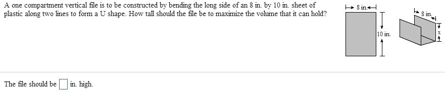 A One Partment Vertical File Is To Be Constructed Chegg 