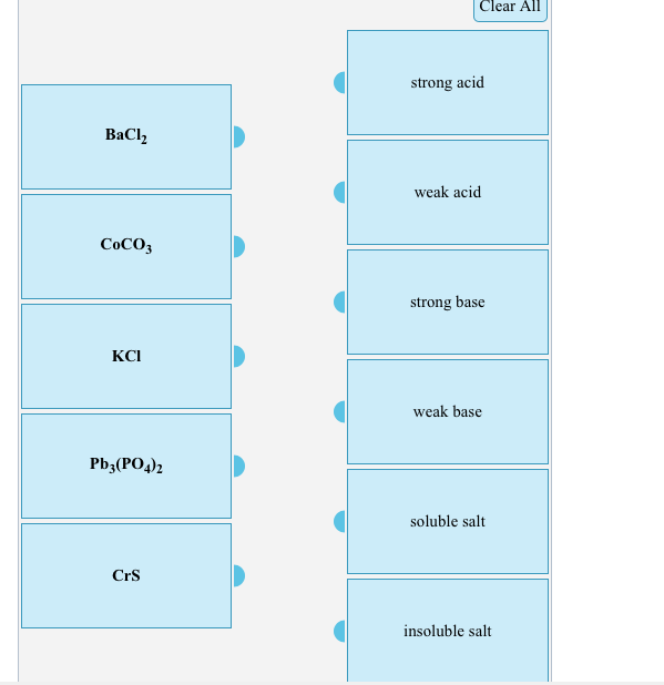 Solved Classify Each Of The Following Substances As Either A Chegg Com