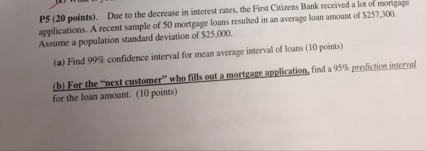 Solved P5 (20 points). Due to the decrease in interest 