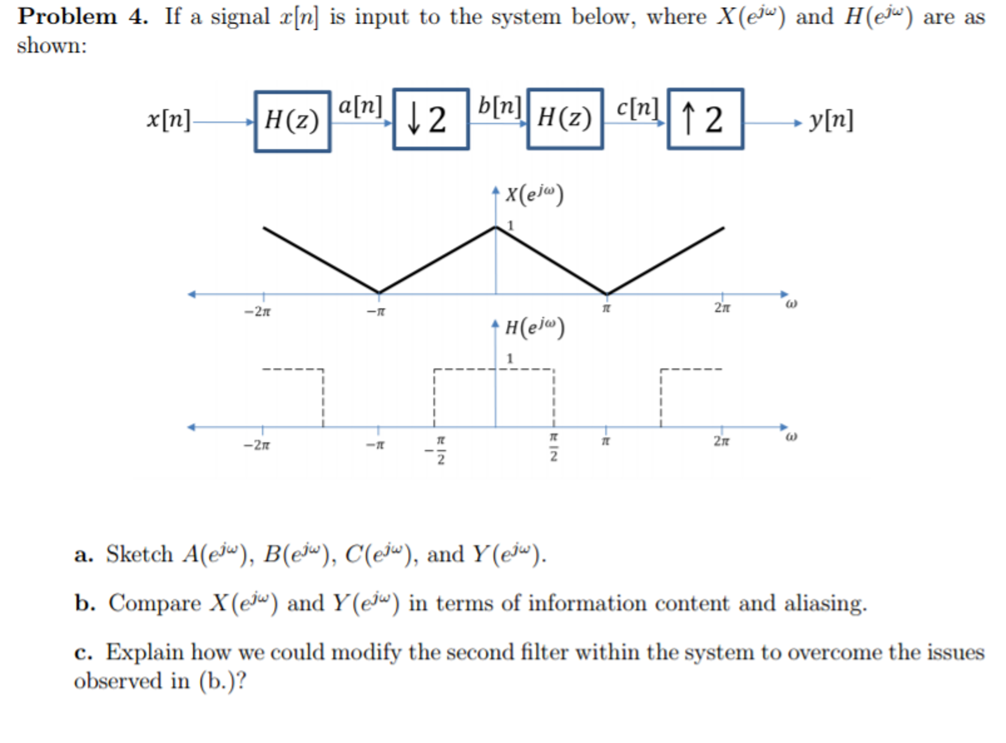 Solved If A Signal X N Is Input To The System Below Whe Chegg Com