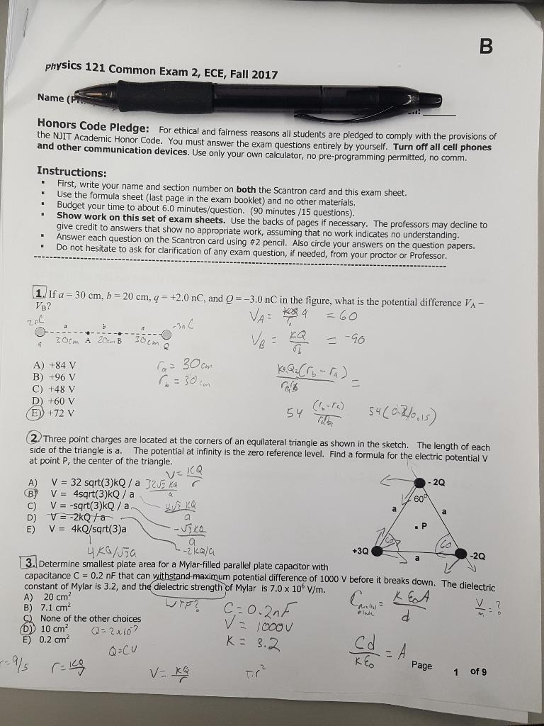 At Corners Point Three Located The Of Charges Solved: Are ...