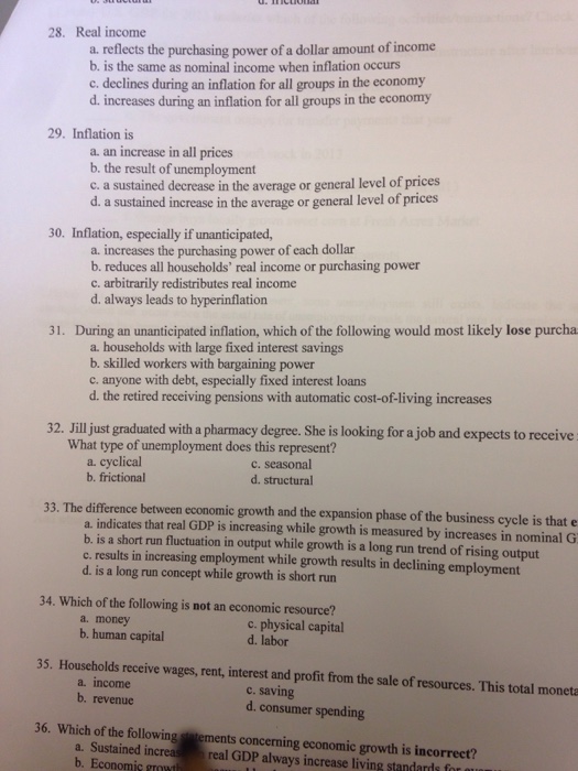 Solved 18 of 25 By definition, the purchasing power of money