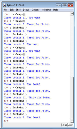 Craps in python