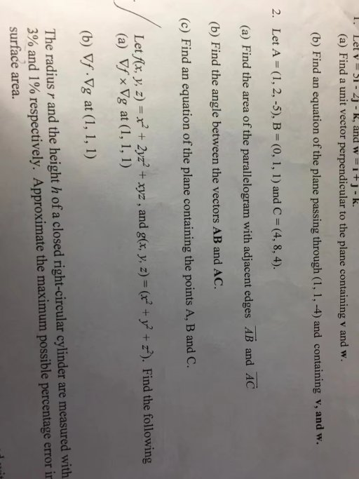 Solved Let V 51 2j K And W I J K A Find A Chegg Com