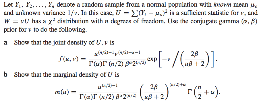 Let Y 1 Y 2 Y N Denote A Random Sample From Chegg Com