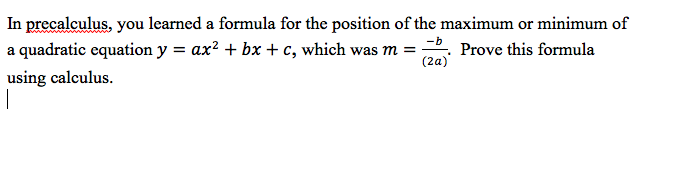 Solved In Precalculus You Learned A Formula For The Chegg Com