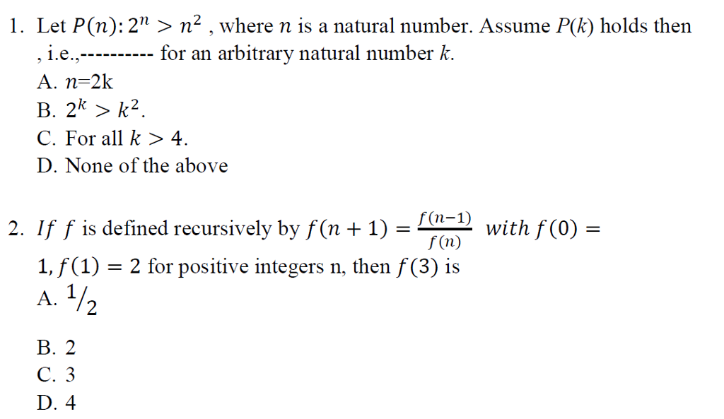 Solved Let P N 2 N N 2 Where N Is A Natural Number Chegg Com