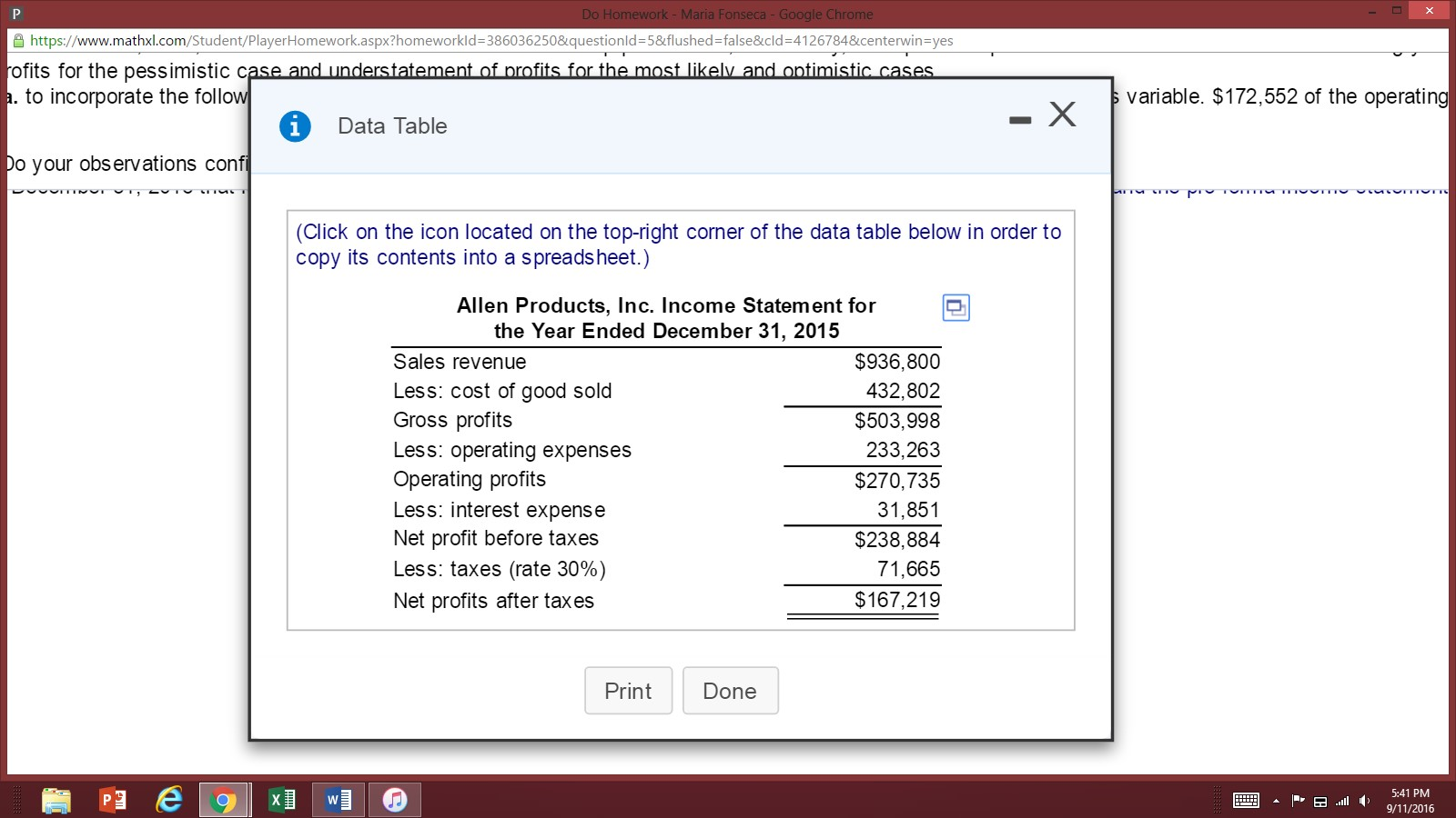 solved pro forma income statementlong dash scenario analy