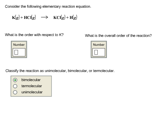 Solved Consider The Following Elementary Reaction Equatio Chegg Com