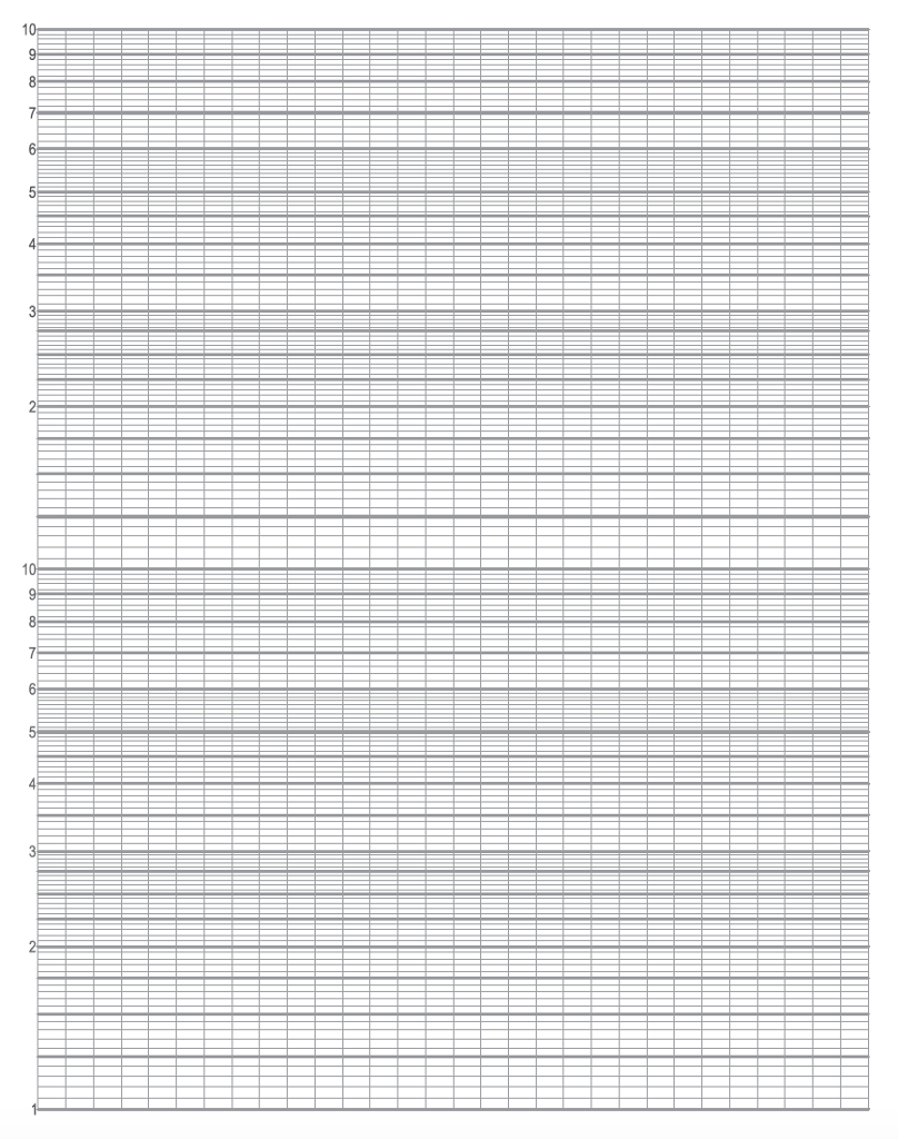 logarithmic scale graph paper