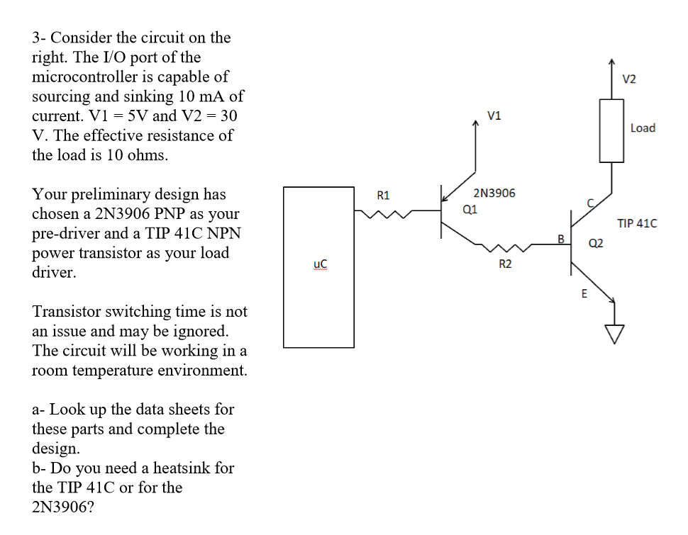 3 Consider The Circuit On The Right The I O Port