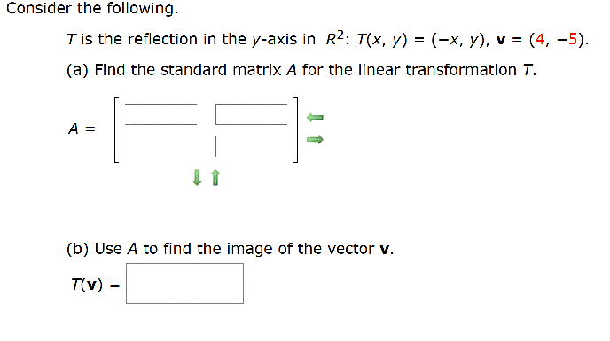 Solved Consider The Following T Is The Reflection In The Chegg Com