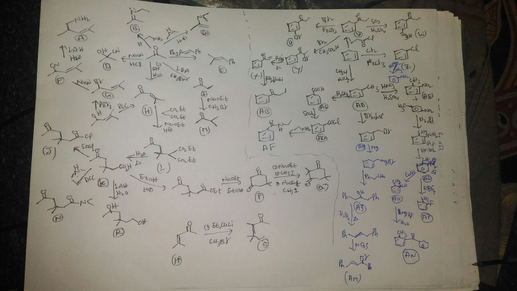 Question & Answer: Fill in the missing structures in each of the reaction schemes below:..... 2