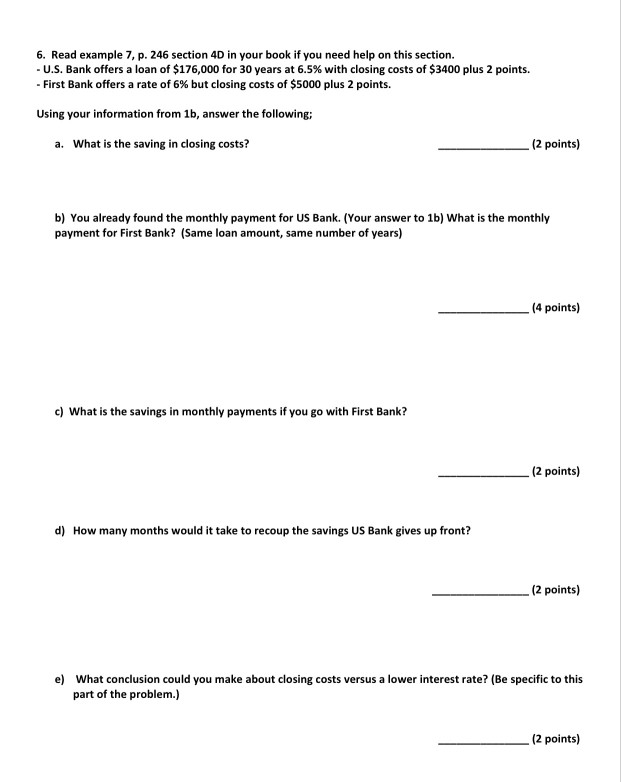 Solved 6 Read Example 7 P 246 Section 4d In Your Book Chegg Com