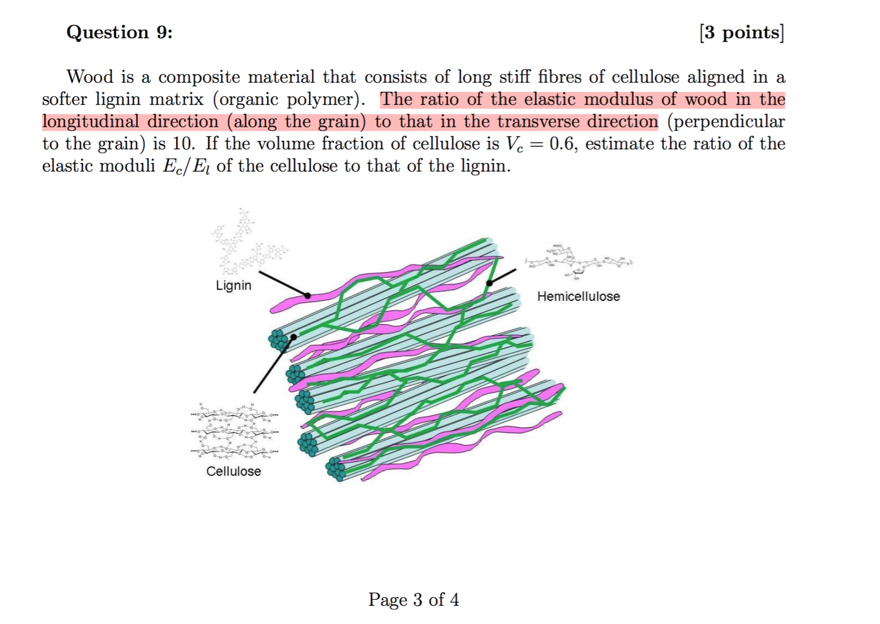 lignin and cellulose