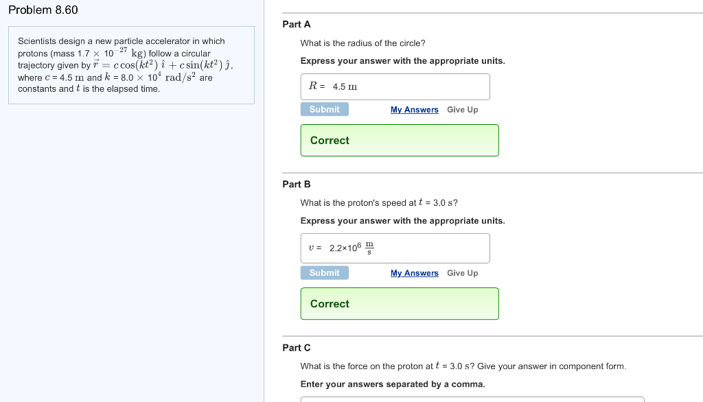 Solved Scientists Design A New Particle Accelerator In Wh Chegg Com